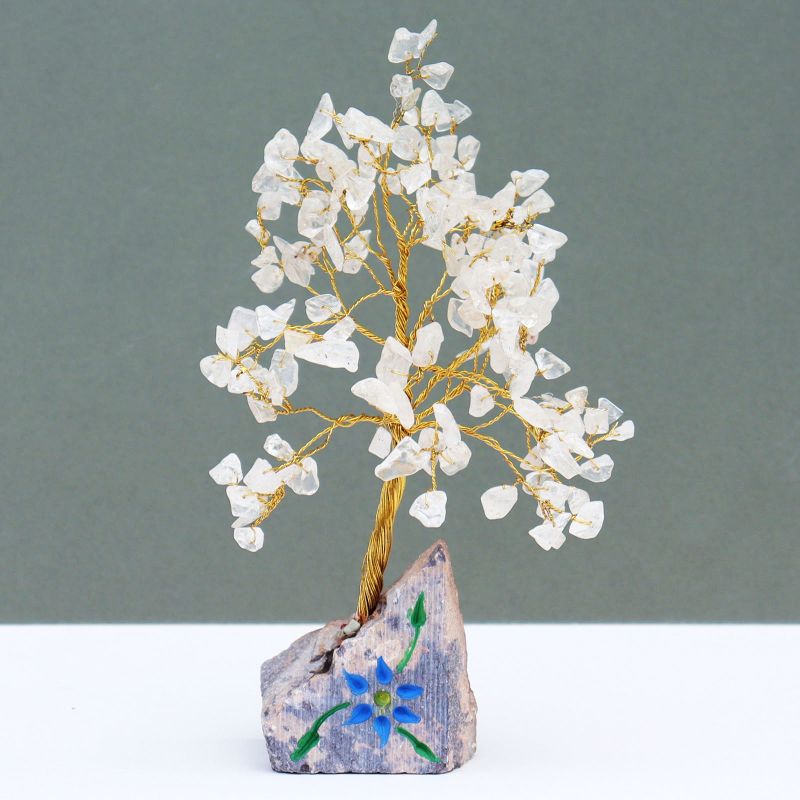 Indische Edelsteinbäume Bergkristall - 160Steine