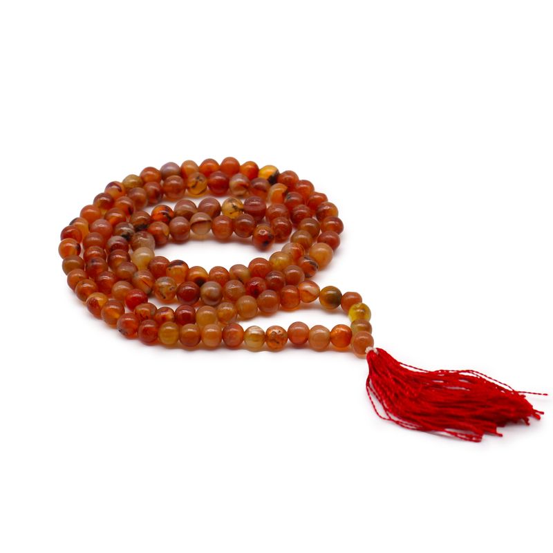 108 Perlen Malas- Karneol
