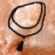 108 Perlen Malas- Schwarzer Achat