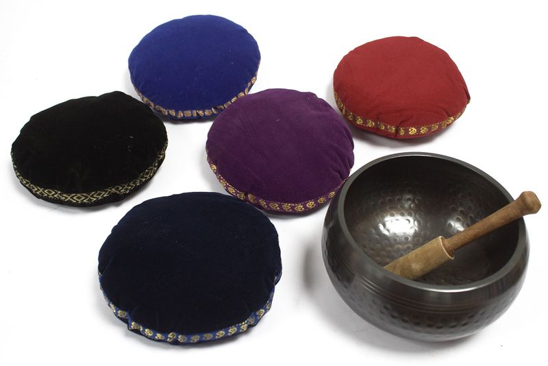 Tibetische Artefakte und Klangschalen Samtkissen für Klangschalen - 16cm