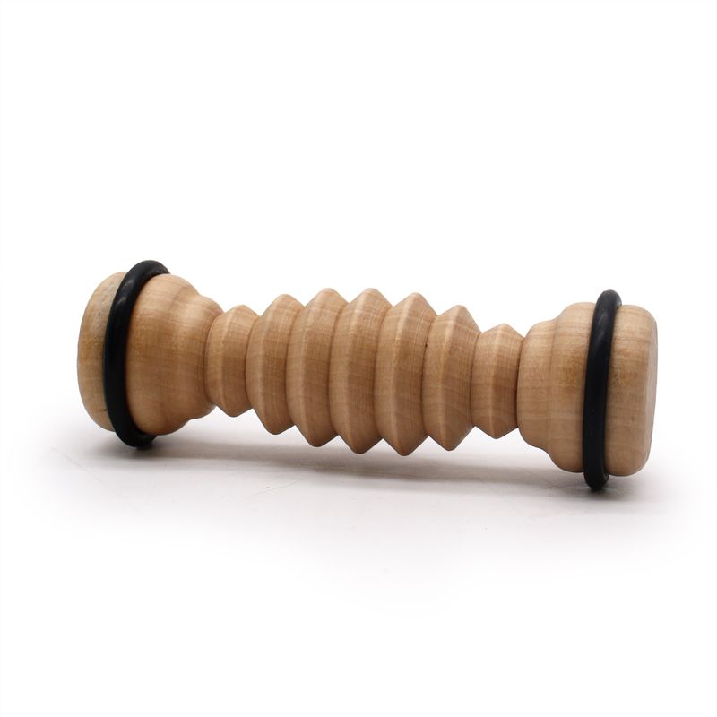 Massagezubehör aus Holz Fußmassageroller