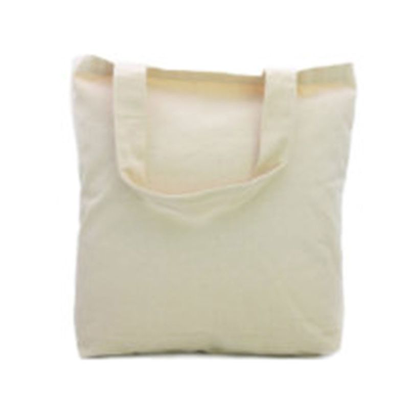 Kleine Baumwolltasche mit kurzen Henkeln 20x25