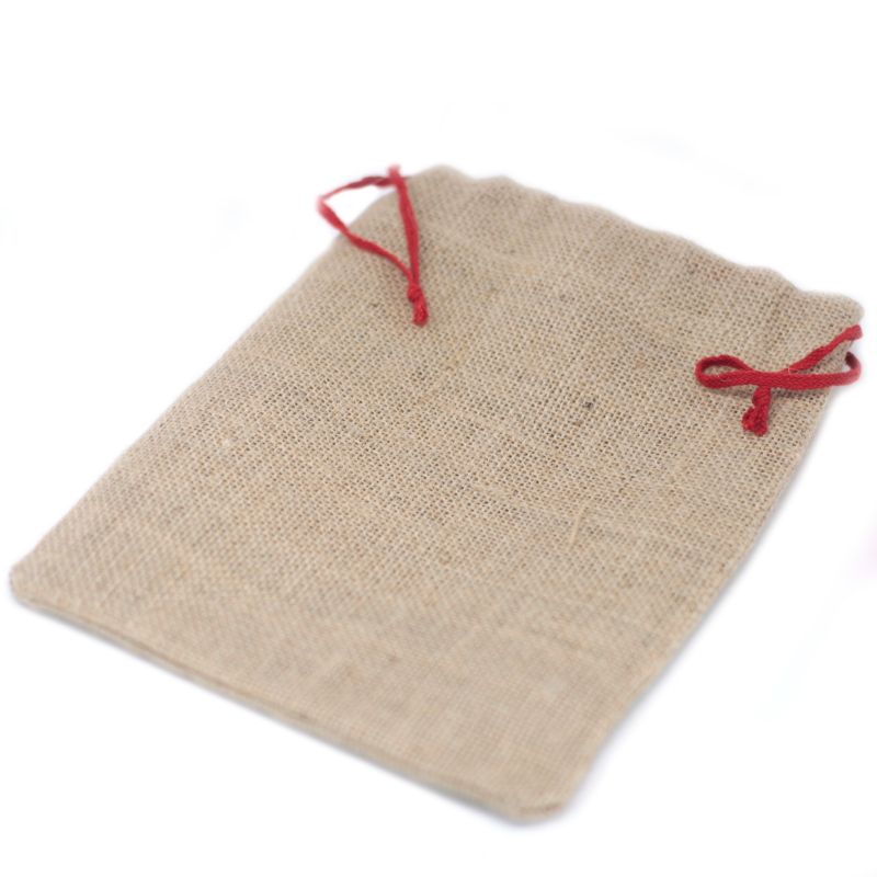 Jutesack mit Zugband - klein - 180x220mm