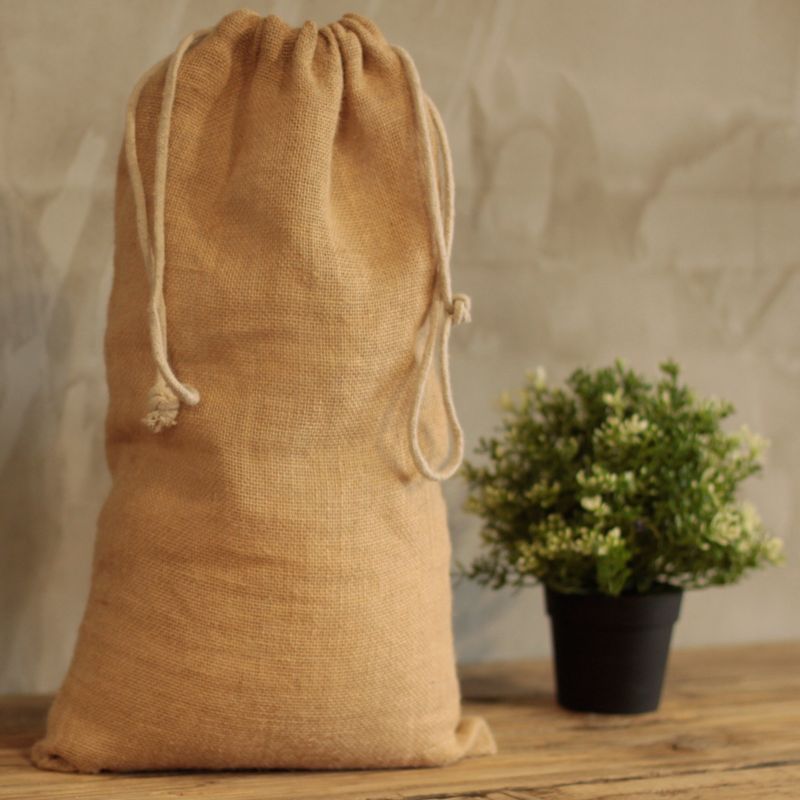 Jutesack mit Zugband - groß - 300x400mm