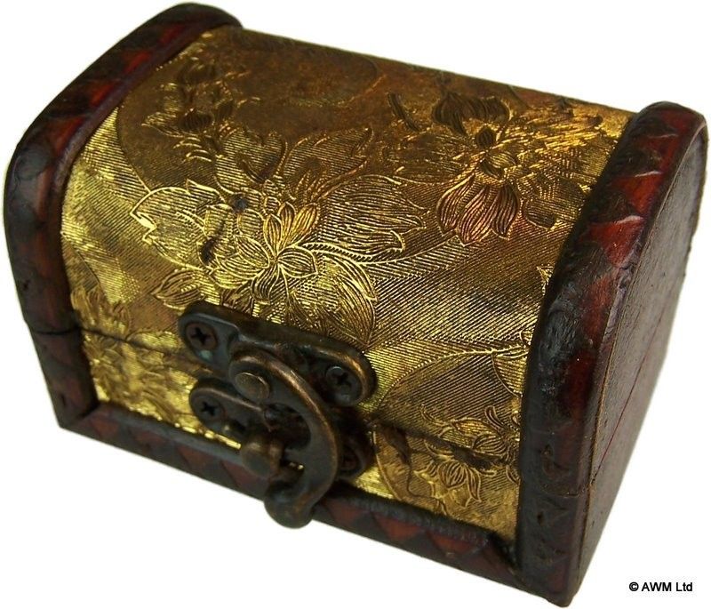 Truhen im Kolonialstil groß - golden