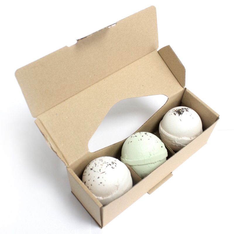 Geschenkboxen für kl. Badebomben - 190 x 65 x 65mm