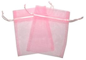 Mittlere Organzasäckchen - rosa