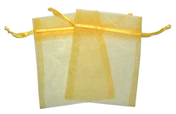 Mittlere Organzasäckchen - gelb