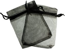 Mittlere Organzasäckchen - schwarz