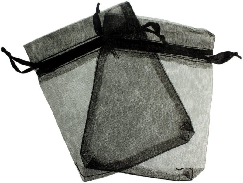 Mittlere Organzasäckchen - schwarz