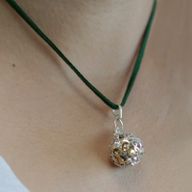 Silberne Engelsglocke - Romantic - 18mm