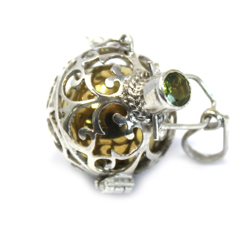 Silberne Engelsglocke - Romantic - 18mm