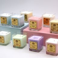 Sojawachskerze in Glas "Feige & Johannisbeere"