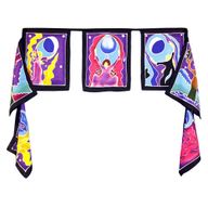 Batikwandtücher aus Bali Sieben Fahnen - Yogapositionen 7x(32x23cm)