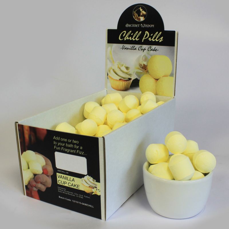 Badebombe "Chill Pill" - Vanille Cupcake