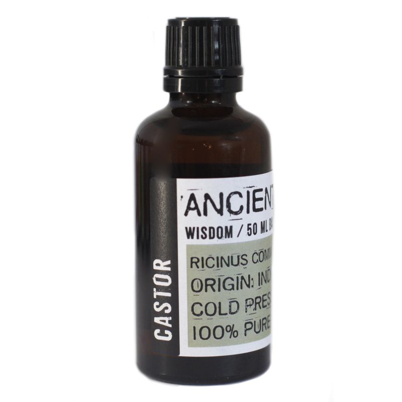 Basisöle - bernsteinfarbene Flasche 50ml Rizinusöl - 50ml