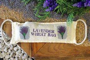 Weizenbeutel aus natürlicher Baumwolle – Lavendel
