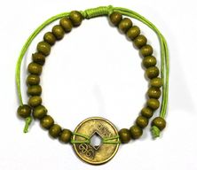 Feng-Shui-Armbänder limettengrün