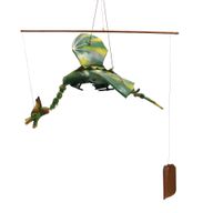 Kokosnuss-Drachenmobiles grün 37cm