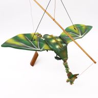 Kokosnuss-Drachenmobiles grün 37cm