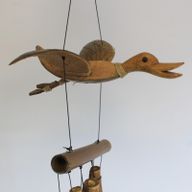 Bambuswindspiele mit Tieren Ente