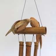 Bambuswindspiele mit Tieren Vogelpärchen