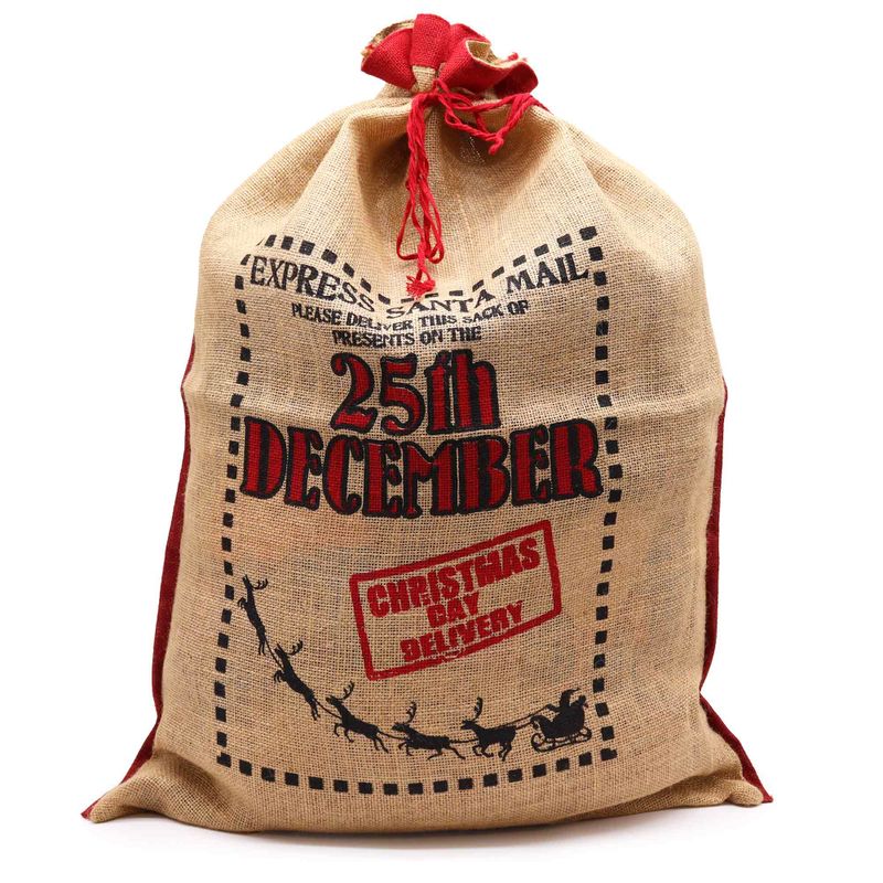 Jute-Weihnachtssack-25th Dezember