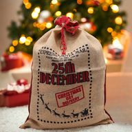 Jute-Weihnachtssack-25th Dezember