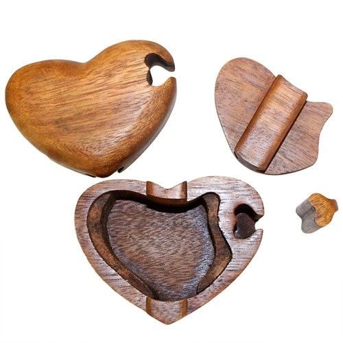 Puzzleboxen aus Bali Herz