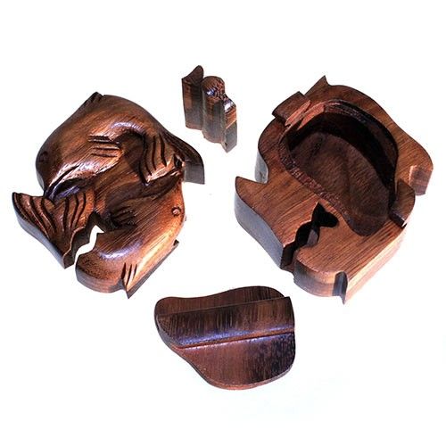 Puzzleboxen aus Bali Delfine