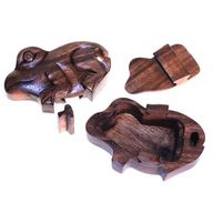 Puzzleboxen aus Bali Frosch