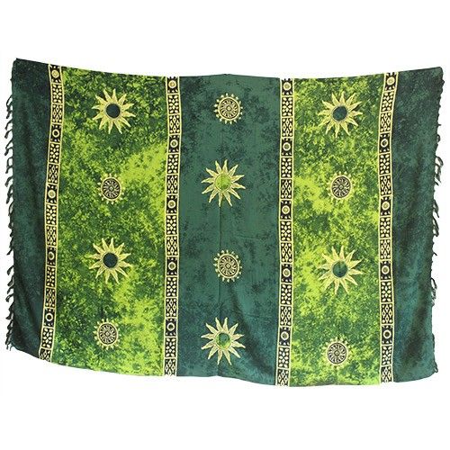 Bali Keltische Sarongs – Sonnensymbole (4 verschiedene Farben)
