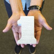 Geburtstags-Kerzenhalter aus Granit - No. 2
