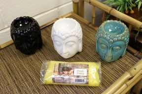 Weiße Buddha Duftlampe