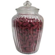 Glasbehälter - groß, Kürbis Style - 15x24,5cm