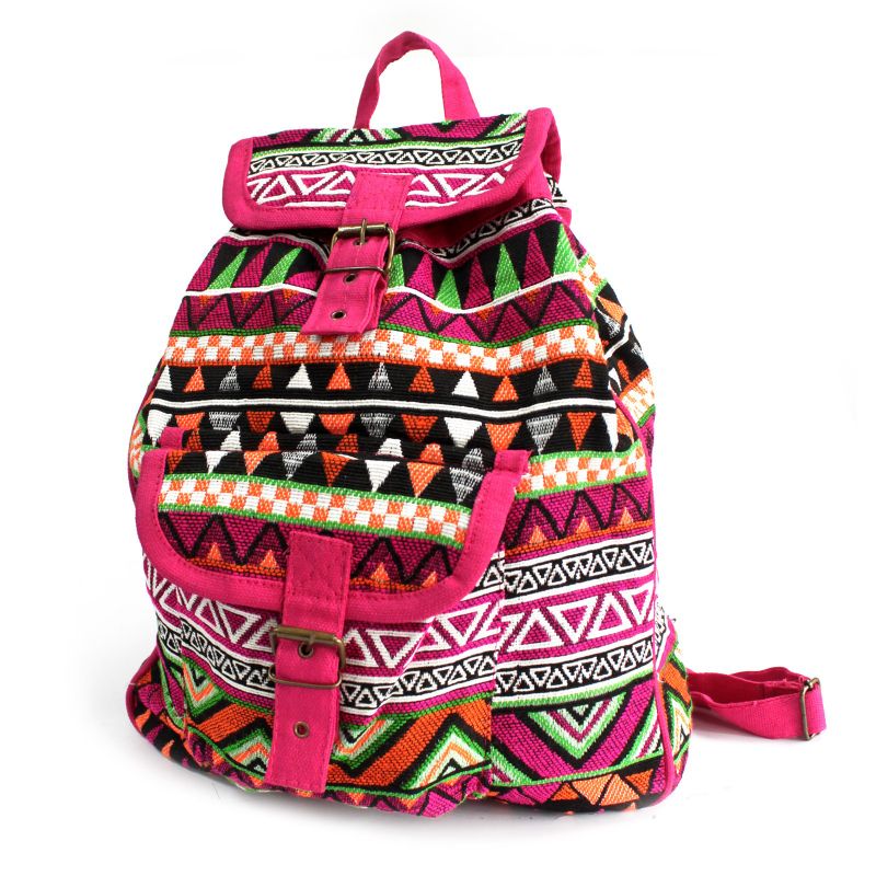 Jacquard-Rucksack pink