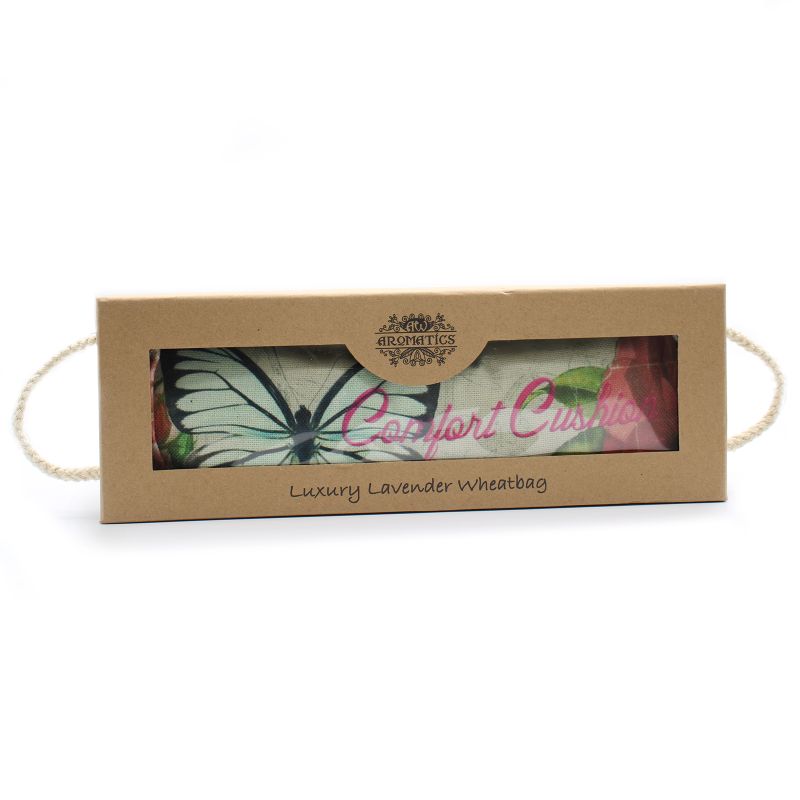 Luxus-Weizensäckchen - Schmetterlinge & Rosen