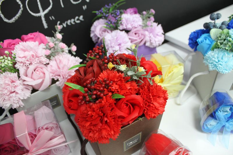 Seifenrosenbouquet - Frühlingsblumen