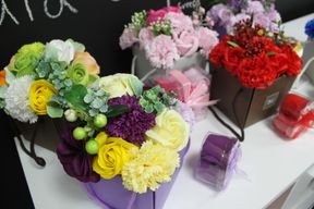 Seifenrosenbouquet - Frühlingsblumen