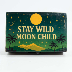 Mittlere emaillierte Schachtel – Stay Wild Moon Child