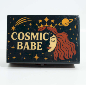 Mittlere emaillierte Schachtel – Cosmic Babe