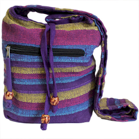 4x Nepal Tasche - lila