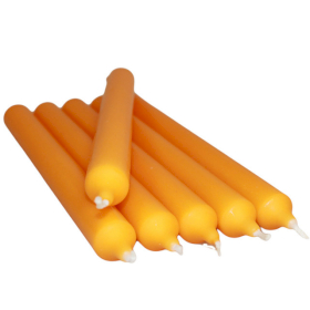 100x Leuchterkerze - orange