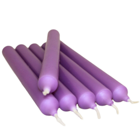 100x Leuchterkerze - lavendel