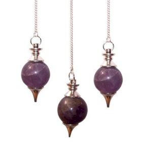 3x Kugelpendel - Amethyst