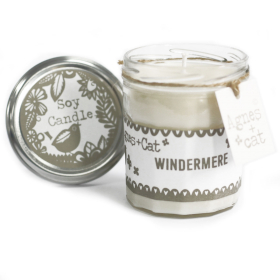 6x Kerze in Marmeladenglas - Windermere