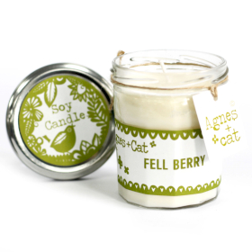 Kerze in Marmeladenglas - Fell Berry
