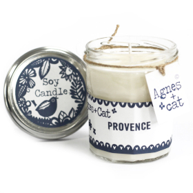 6x Kerze in Marmeladenglas - Provence