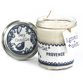 Kerze in Marmeladenglas - Provence