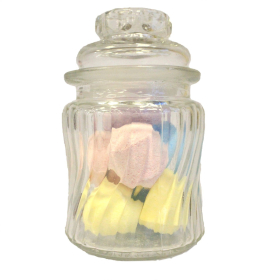 72x Candy Jars - Swirl Ribs - CARTON